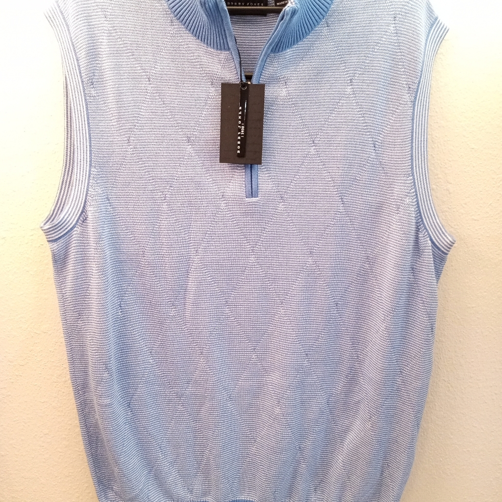 Bobby Jones Men's 1/4 Zipper Pullover Vest